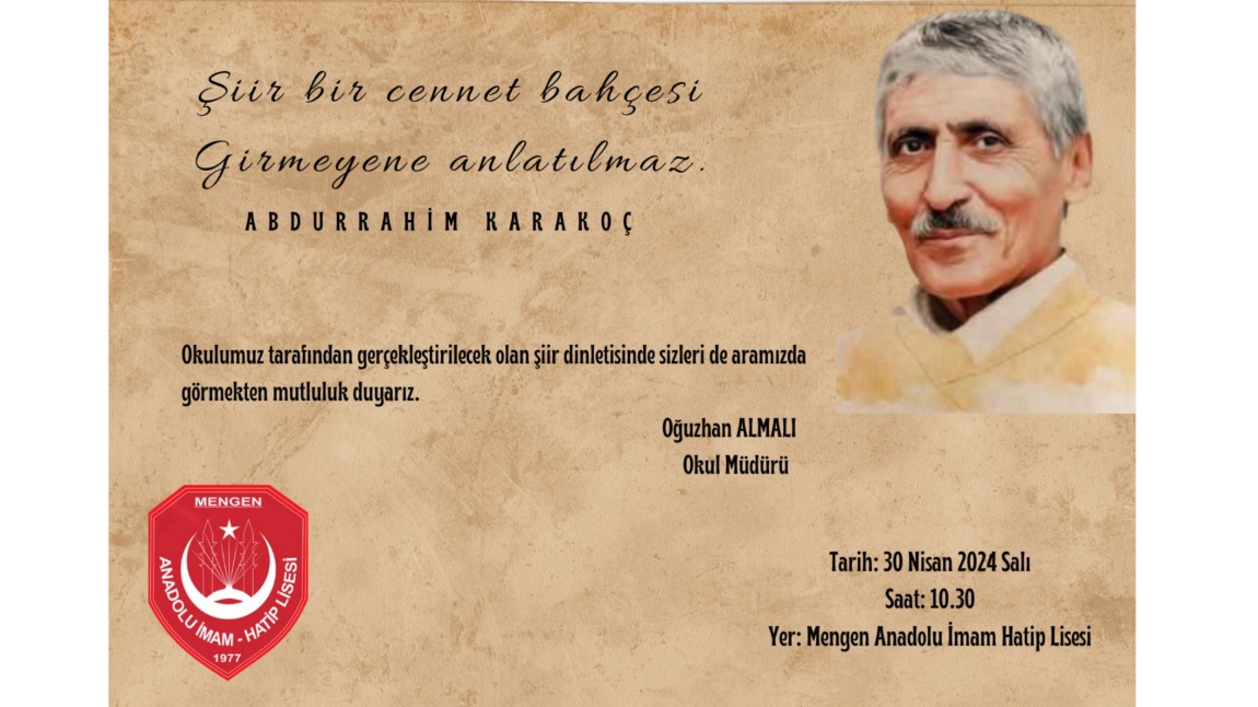 Abdurrahim Karakoç Şiir Dinletisi